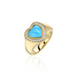 Кольцо «Mia Ring», Голубой